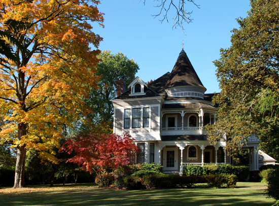 The Settlemier House in Fall